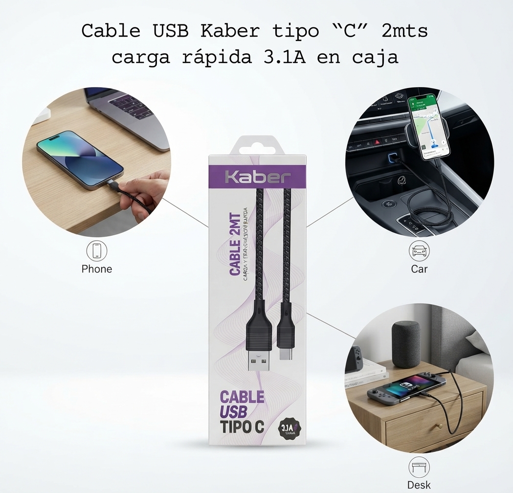 Cable USB tipo C