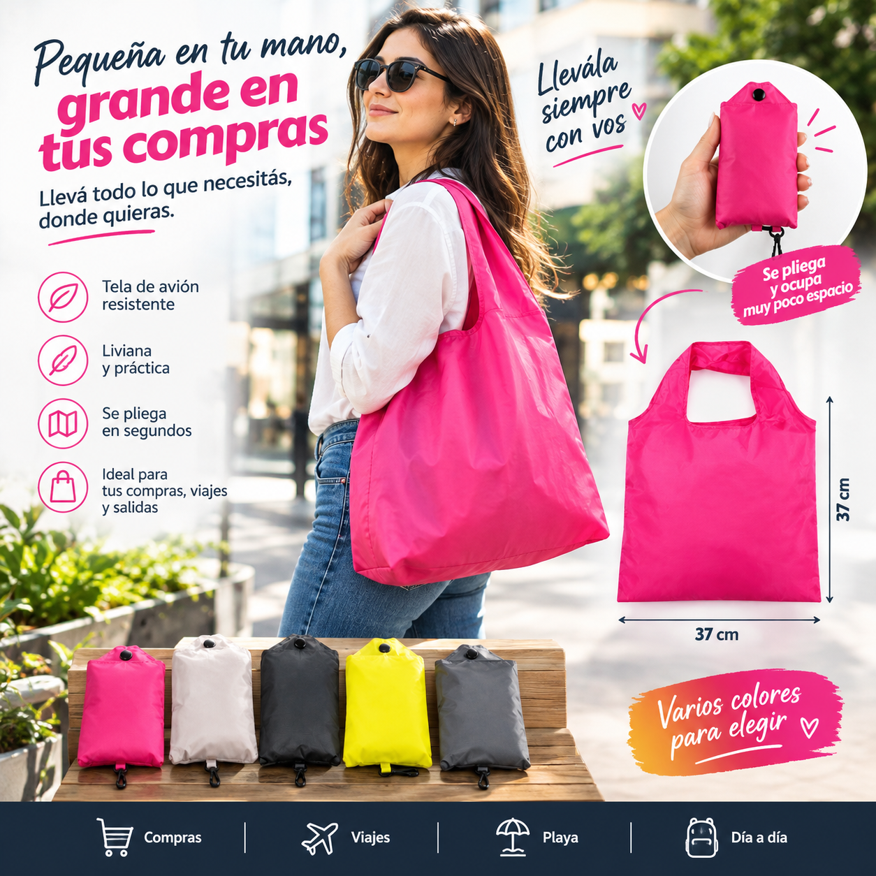 Bolsa resistente tela de Avión