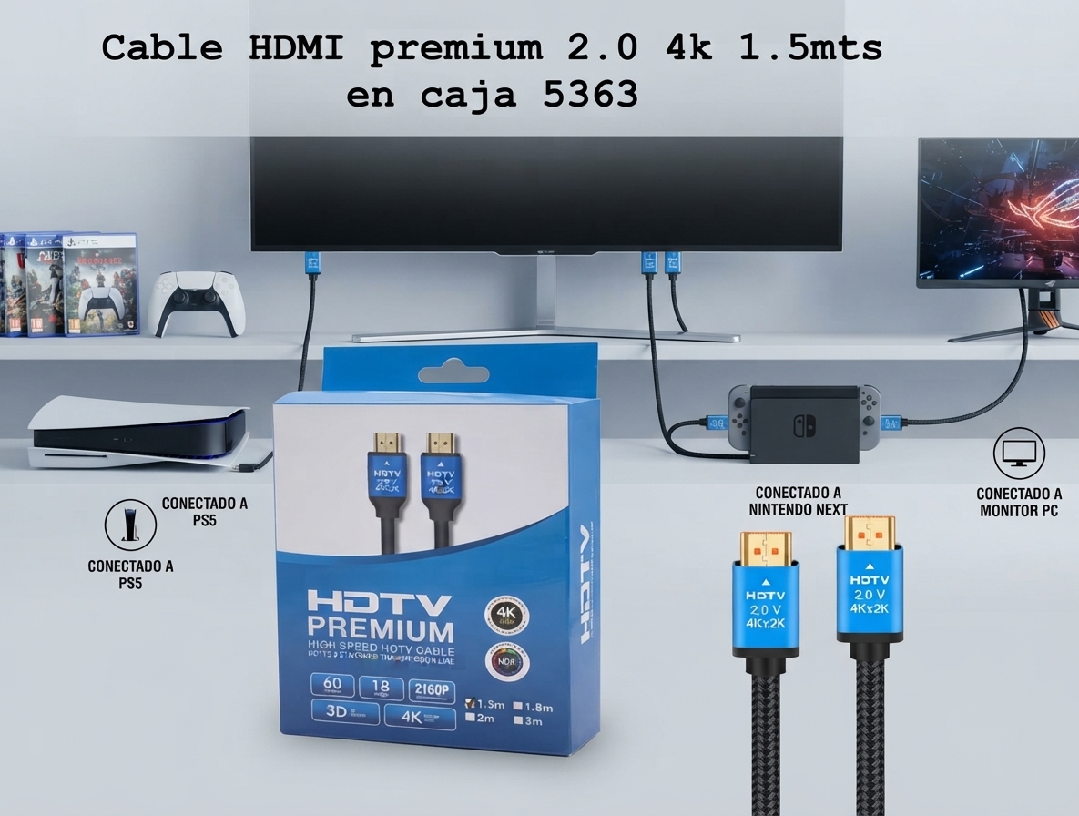 Cable HDMI 1.5 Mts