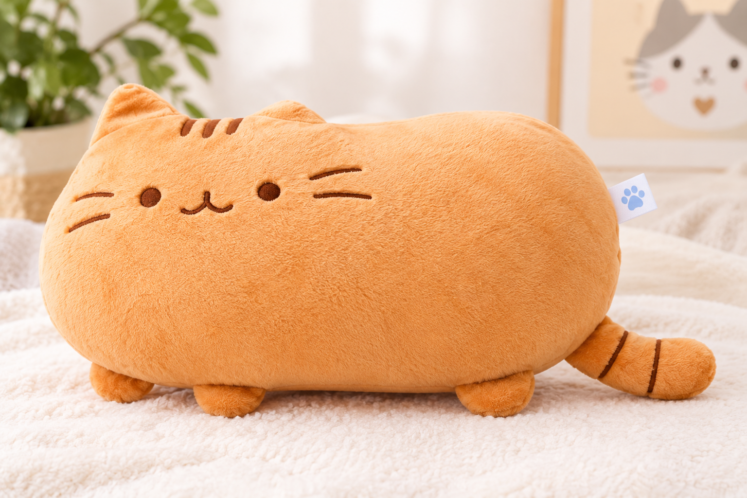 Almohadón Peluche Gatito